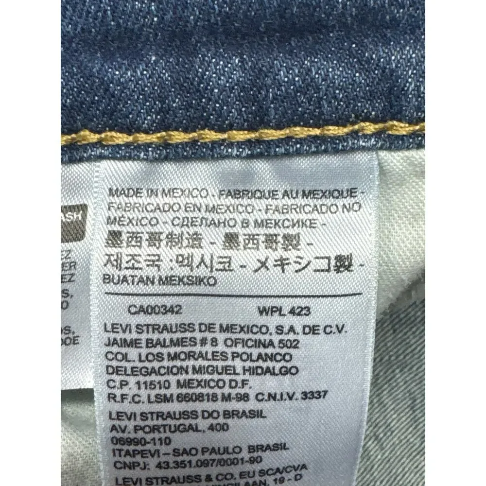 Levi's‎ 513 Men's Slim Straight Leg Stretch Blue Jeans - Size 38x32 (38x31)